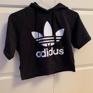 adidas short sweatshirt